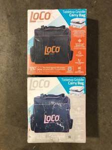 lot 34 image: Lot of  LOCO 16 in. Tabletop Griddle Grill Cover Customer Returns See Pictures