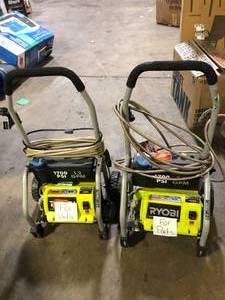 lot 41 image: Lot of 1700 PSI Pressure Washers For Parts Customer Returns See Pictures