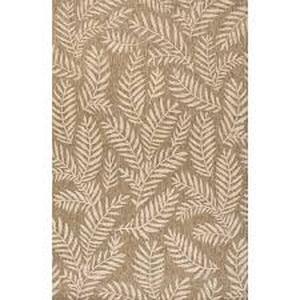 lot 18 image: JONATHAN Y Nevis Palm Frond BrownBeige 4 ft. x 6 ft. IndoorOutdoor Area Rug  Customer Returns See Pictures