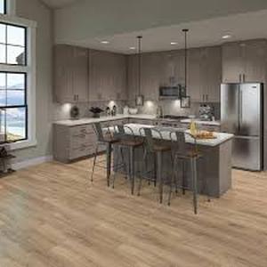 lot 42 image: 8 Boxes of Home Decorators Collection Virgil Island Oak 12 mm T x 8 in. W Waterproof Laminate Wood Flooring (15.9 sqftcase)  Customer Returns See Pictures