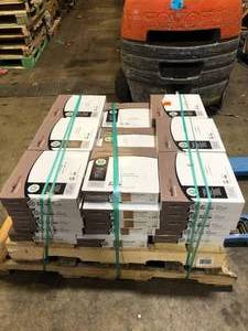 42 Boxes of TrafficMaster Honeycomb 4 MIL x 12 in. W x 12 in. L Peel and Stick Water Resistant Vinyl Tile Flooring (30 sqft/case)   Customer Returns See Pictures