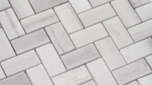 Bergamo Herringbone 12 in. x 12 in. x 10 mm Polished Marble Mesh-Mounted Mosaic Tile (56.4 sq. ft.)