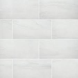 lot 20 image: Alexandra White 12 in. x 24 in. Matte Porcelain Marble Look Floor and Wall Tile (48 sq. ft.)