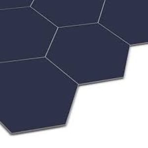 lot 31 image: Big Hexagon 11.6 in. x 10.1 in. Blue Peel and Stick Backsplash Stone Composite Wall Tile (32.8 sq. ft.)