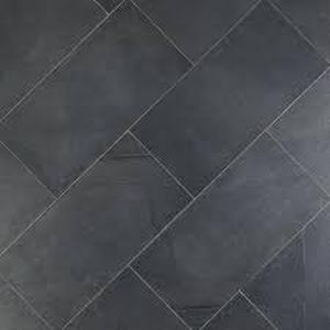 lot 36 image: Copley Nero 12 in. x 24 in. x 10mm Matte Stone Look Porcelain Floor and Wall Tile (58.1 sq. ft.)