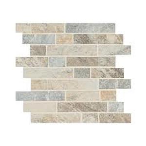 lot 6 image: Stonella Interlocking 12 in. x 12 in. x 0.24 in. Glass Mesh-Mounted Mosaic Wall Tile (14.55 sq. ft.)
