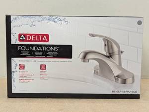 lot 54 image: Foundations 4 in. Centerset Single-Handle Bathroom Faucet in Brushed Nickel