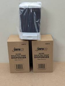 lot 55 image: Set of 2 -Janico 33 Oz. Bulk Fill Soap Dispenser