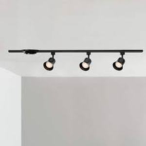 lot 7 image: Lot of Hampton Bay Black Integrated LED Linear Track Step Head Flared 3-Light  Customer Returns See Pictures