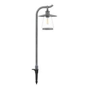 lot 14 image: Lot of Hampton Bay Gavinton Low Voltage Pewter Hardwired Weather Resistant Path Light with Integrated LED (1-Pack)   Customer Returns See Pictures