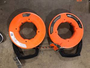 lot 38 image: Lot of 75 ft. High Flex Polyester Fish Tape  Customer Returns See Pictures