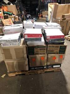 lot 1 image: Pallet of Mixed Assorted Ceramic Flooring Various Models and Conditions Customer Returns See Pictures