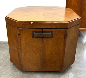 lot 14 image: Mid Century Octagon Accent Table by Founders