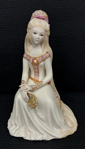 lot 62 image: Rapunzel Figurine by Cybis  Cybis Porcelain Figurine 1970s Rapunzel Limited Edition Cybis Pink Rapunzel #23