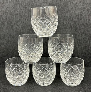 lot 21 image: Set of Six Waterford Crystal Powerscourt Lowball Glasses  Waterford Crystal Double Old Fashioned Powerscourt