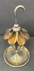 lot 110 image: Vintage Silver Plated Cigar Holder  Toothpick Holder