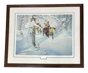 lot 116 image: Framed Print Out of Silence Limited Edition Print by John F. Clymer