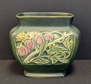 Antique Roseville Rosecraft Paneled Rare Pillow Vase