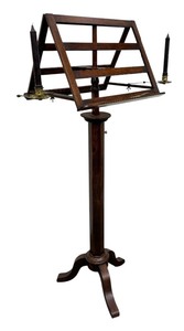 lot 24 image: Antqiue Wooden Duet Music Stand  French Lectern
