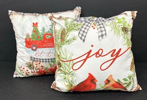 lot 126 image: Two Festive Holiday Pillows
