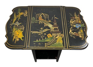 Vintage Asian Drop Leaf Tea Table