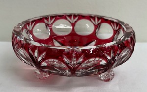 lot 31 image: Nachtmann Bamberg Crystal Cut to Clear Footed Bowl