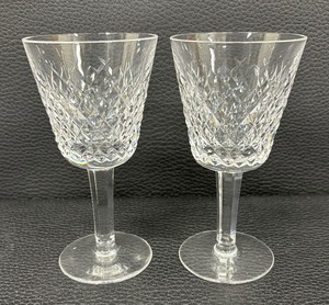 lot 119 image: Pair of Waterford Crystal Alana Claret Stemware Glasses
