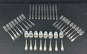 lot 54 image: Christofle Acier Flatware