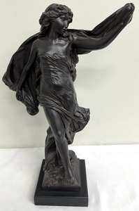 lot 42A image: Art Nouveau Style La Grace Statue - Created by Eugene Marioton and Reproduced by Austin Productions