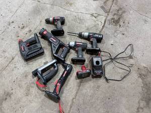 lot 21 image: Craftsman 19.2 Volt Cordless Tools With Charger & 2 Batteries