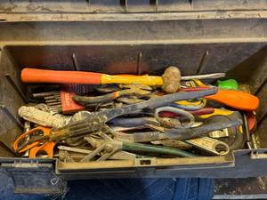 lot 61 image: Tool Box & Tools