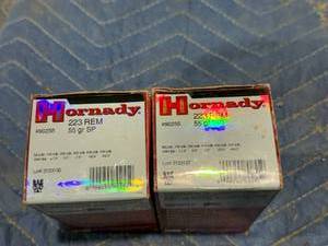 lot 67 image: 2 Boxes Hornady 223 Rem 55gr Shells