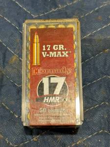 lot 70 image: Hornady 17HMR 17 gr V-Max Shells