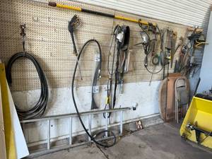 lot 131 image: Everything on Pegboard & Ladder