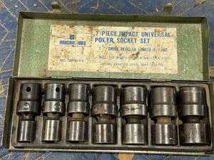 lot 139 image: 7 Piece Impact Universal Power Socket Set