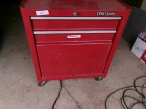 lot 27 image: Craftsman 2 Drawer RollerBottom Toolbox