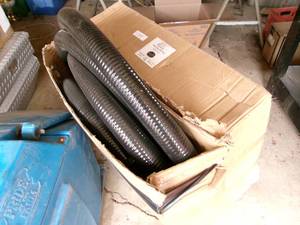 lot 33 image: 100- 2 Black Flexible PVC Pipe (2-50 Rolls)