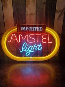 lot 8 image: Neon Amstel Light