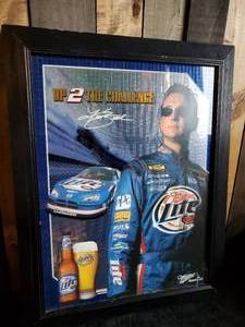lot 57 image: Miller Light Racing Framed Advertising Picture