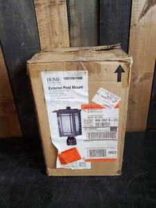 lot 64 image: Exterior Post Mount Light New in box
