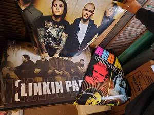 lot 85 image: Vintage poster Lot, Red Hot Chili Peppers, Linkin Park And AFI