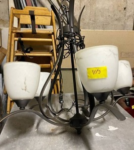 lot 1115 image: oil rubbed bronze chandelier