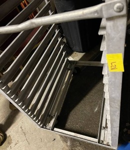 lot 1127 image: Sheet rack On casters