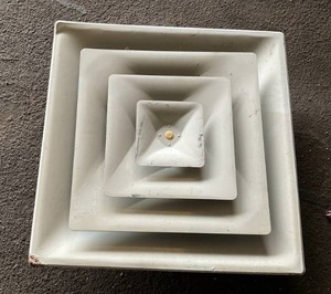 lot 1138 image: Steel Louvered Diffuser 24 x 24 x 6