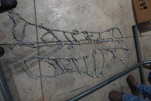lot 8 image: Set of ATVSide By SideLawn Tractor Wheel Chains