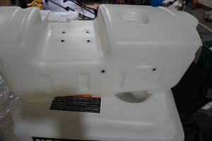 lot 27 image: 8 Gallon ATVGarden Tractor Mount Liquid Fertilizer Herbicide Poly Tank