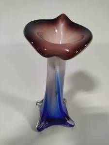 Murano Style Jack in the Pulpit Vase