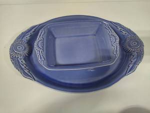 lot 77 image: Appolia Oval Dinner Serving Plate & Casserole Dish