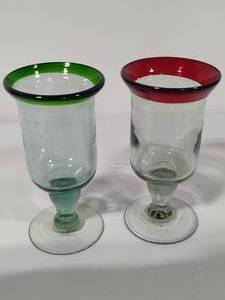 lot 47 image: Blown Glass Goblets