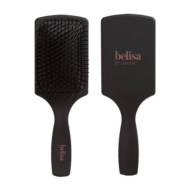 lot 910 image: NEW Belisa by Lunata Paddle Brush - Full Size - Black